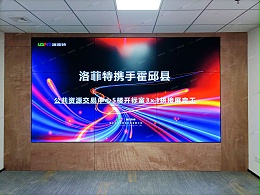 安徽省霍邱县公共资源交易中心拼接屏案例