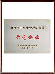 南京市中小企业现场管理证书